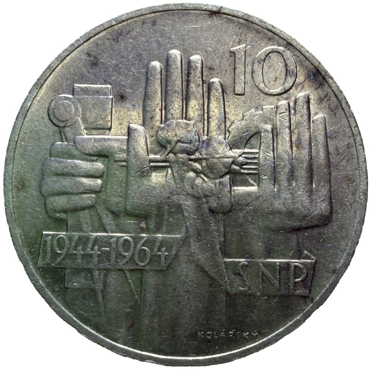 10 Koruna 1964 – 20. výročí SNP