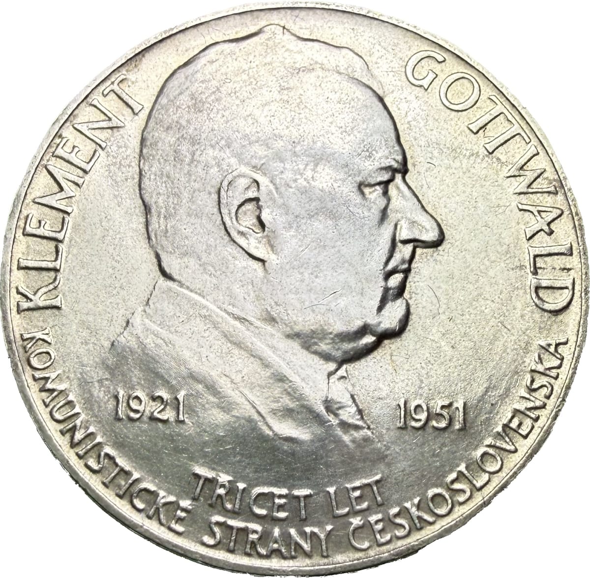 100 Koruna 1951 – 30. výročí založení KSČ