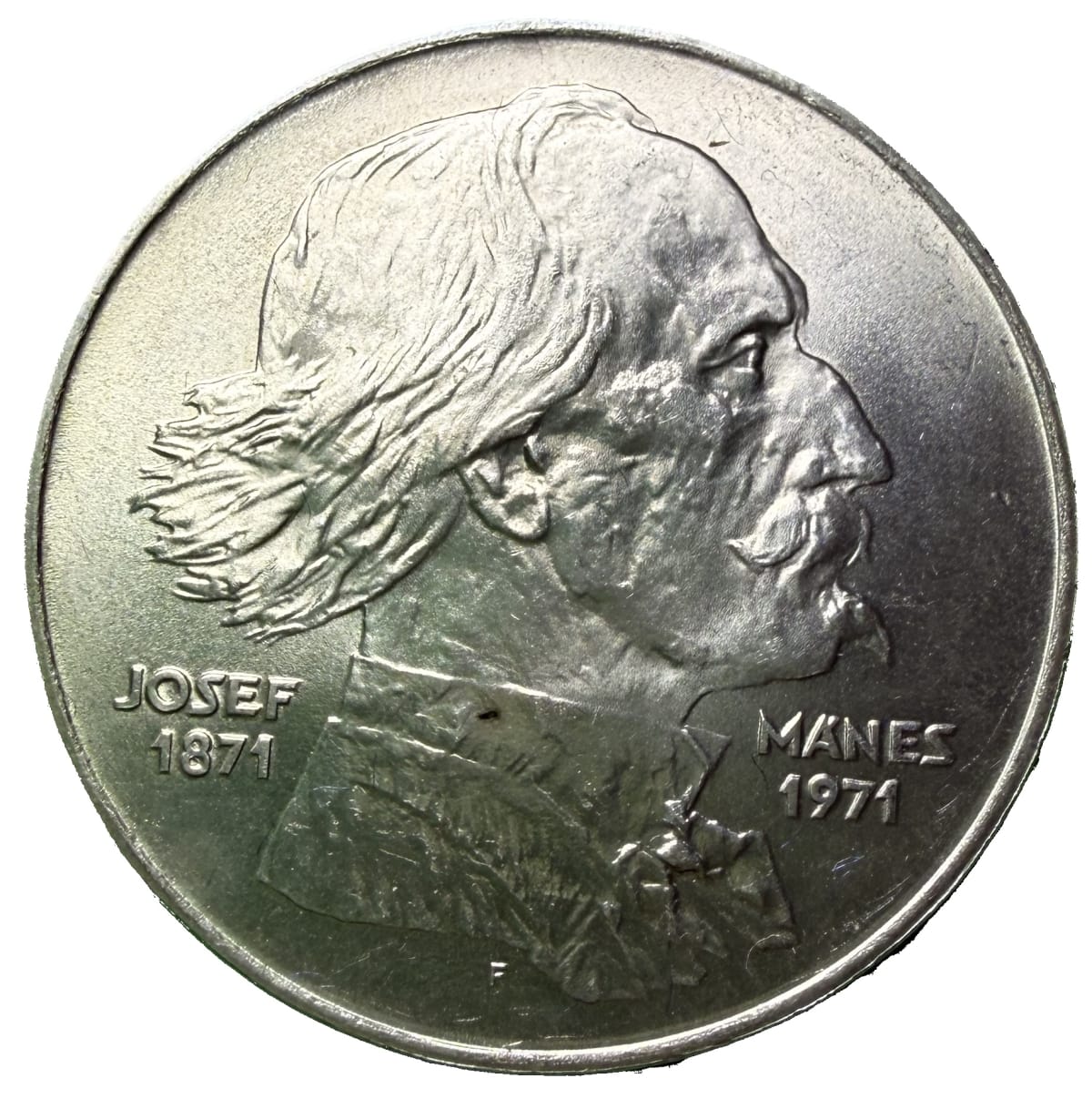 100 Koruna 1971 – 100. výročí úmrtí Josefa Mánesa