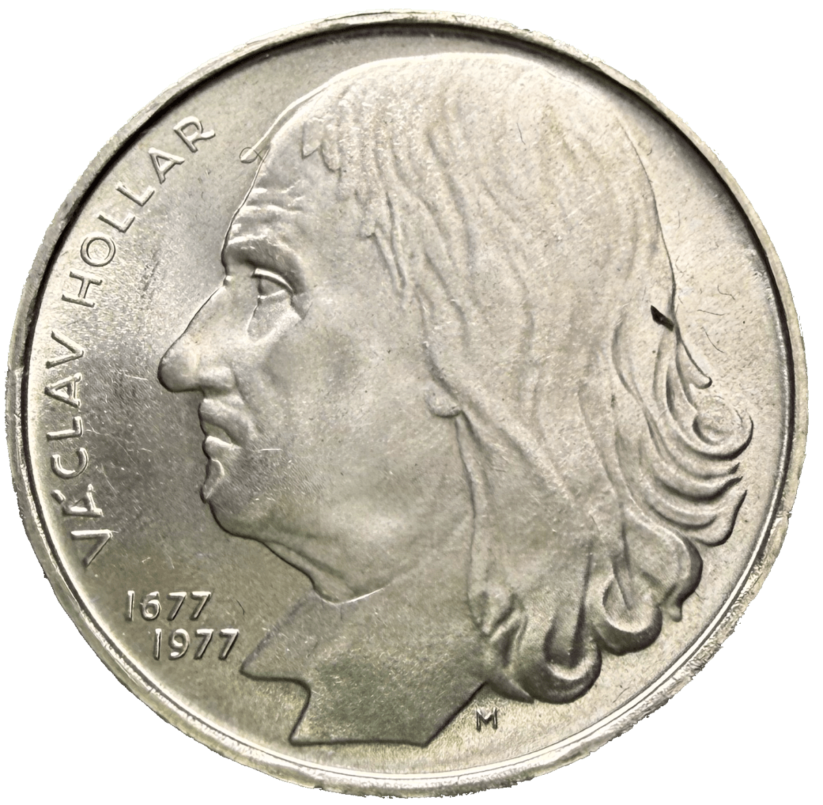100 Koruna 1977 – 300. výročí úmrtí Václava Hollara