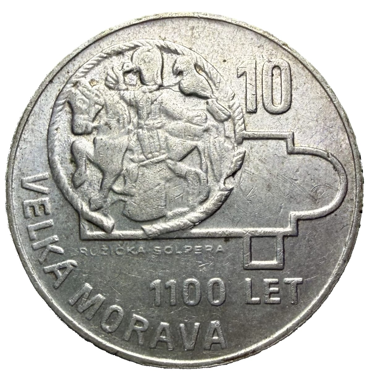 10 Koruna 1966 – 1100 let Velké Moravy