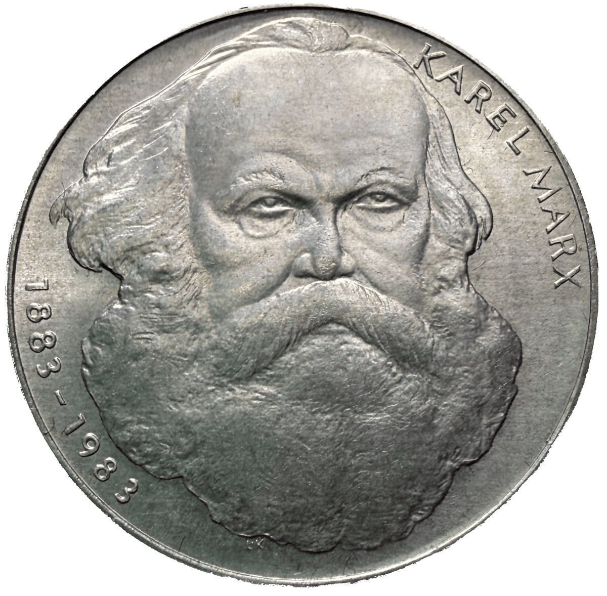 100 Koruna 1983 – 100. výročí úmrtí Karla Marxe