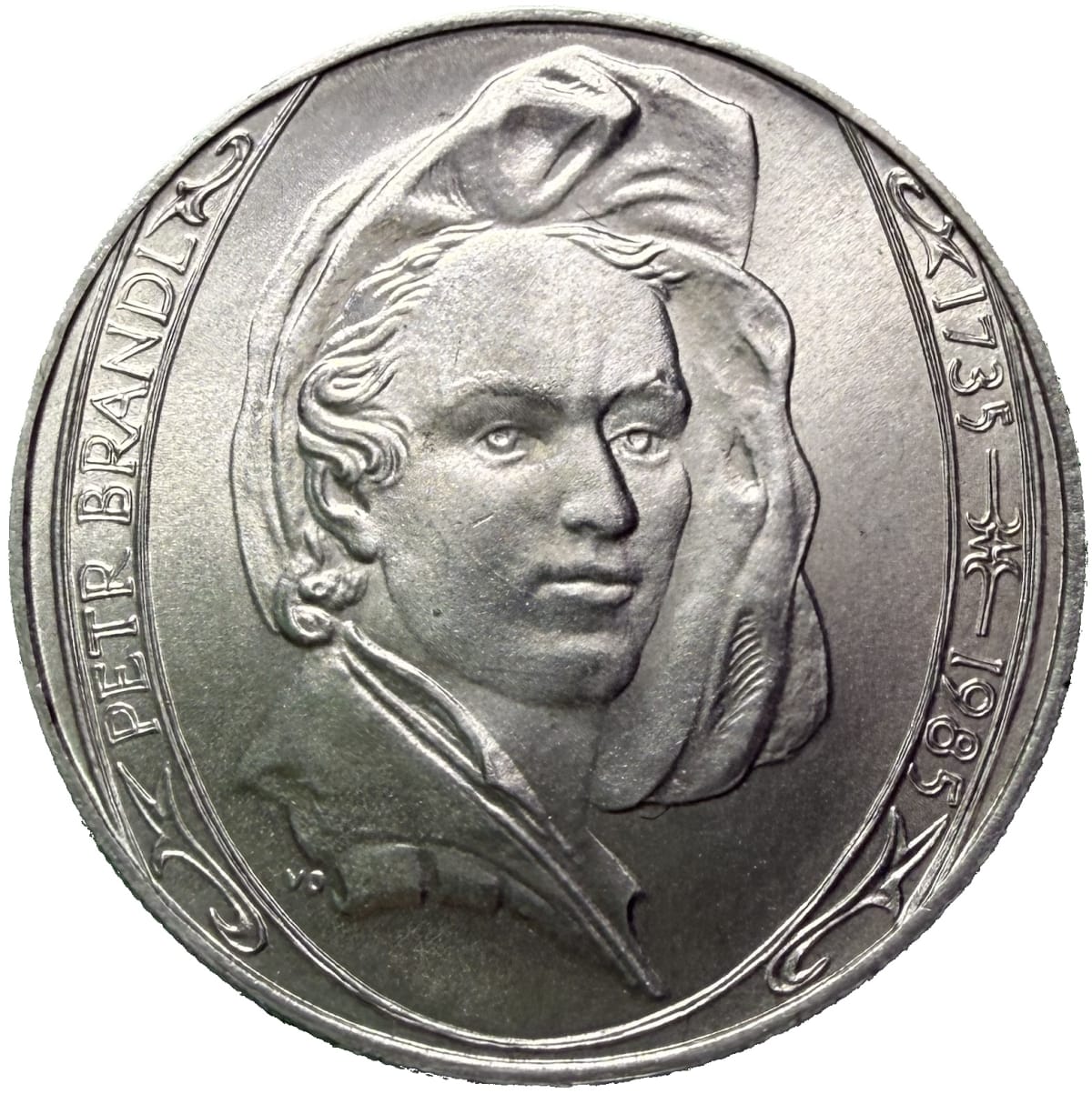 100 Koruna 1985 – 100. výročí úmrtí Petra Brandla
