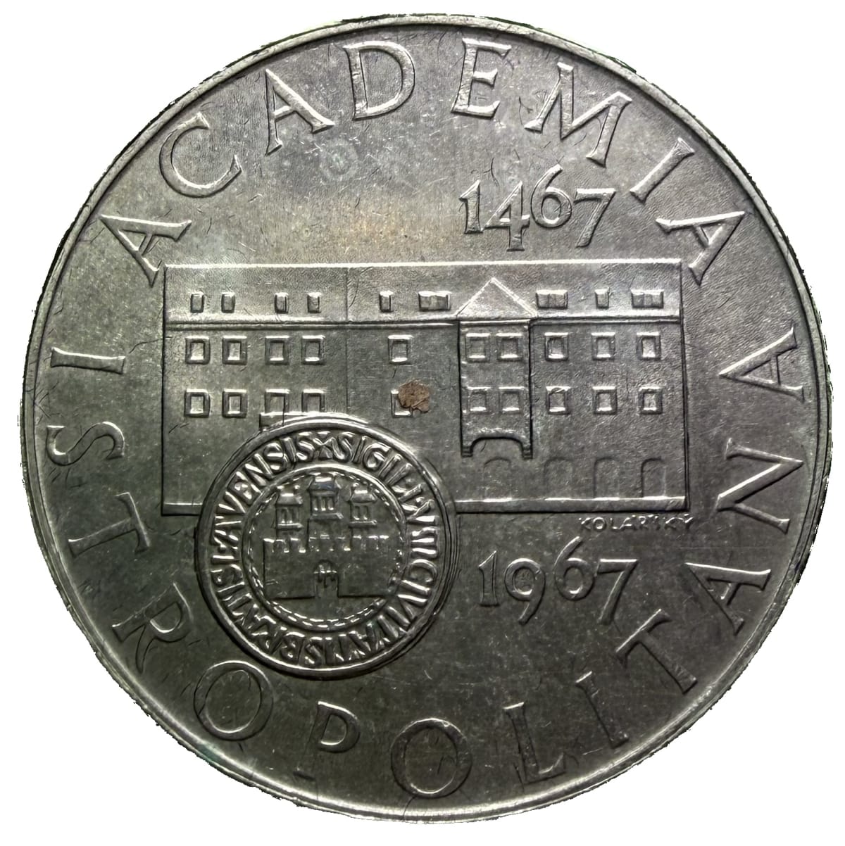 10 Koruna 1967 – 500. výročí založení Academie Istropolitana