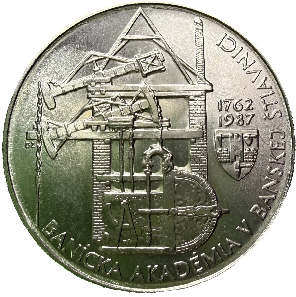100 Koruna 1987 – 225. výročí založení Báňské akademie v Banské Štiavnici