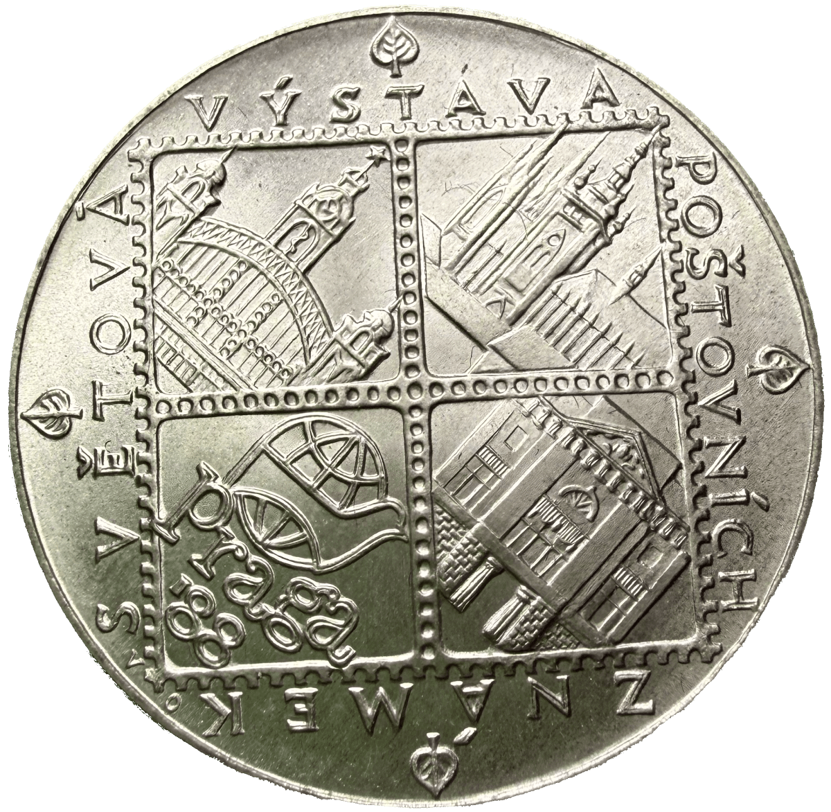 100 Koruna 1988 – Světová výstava poštovních známek Praha 1988