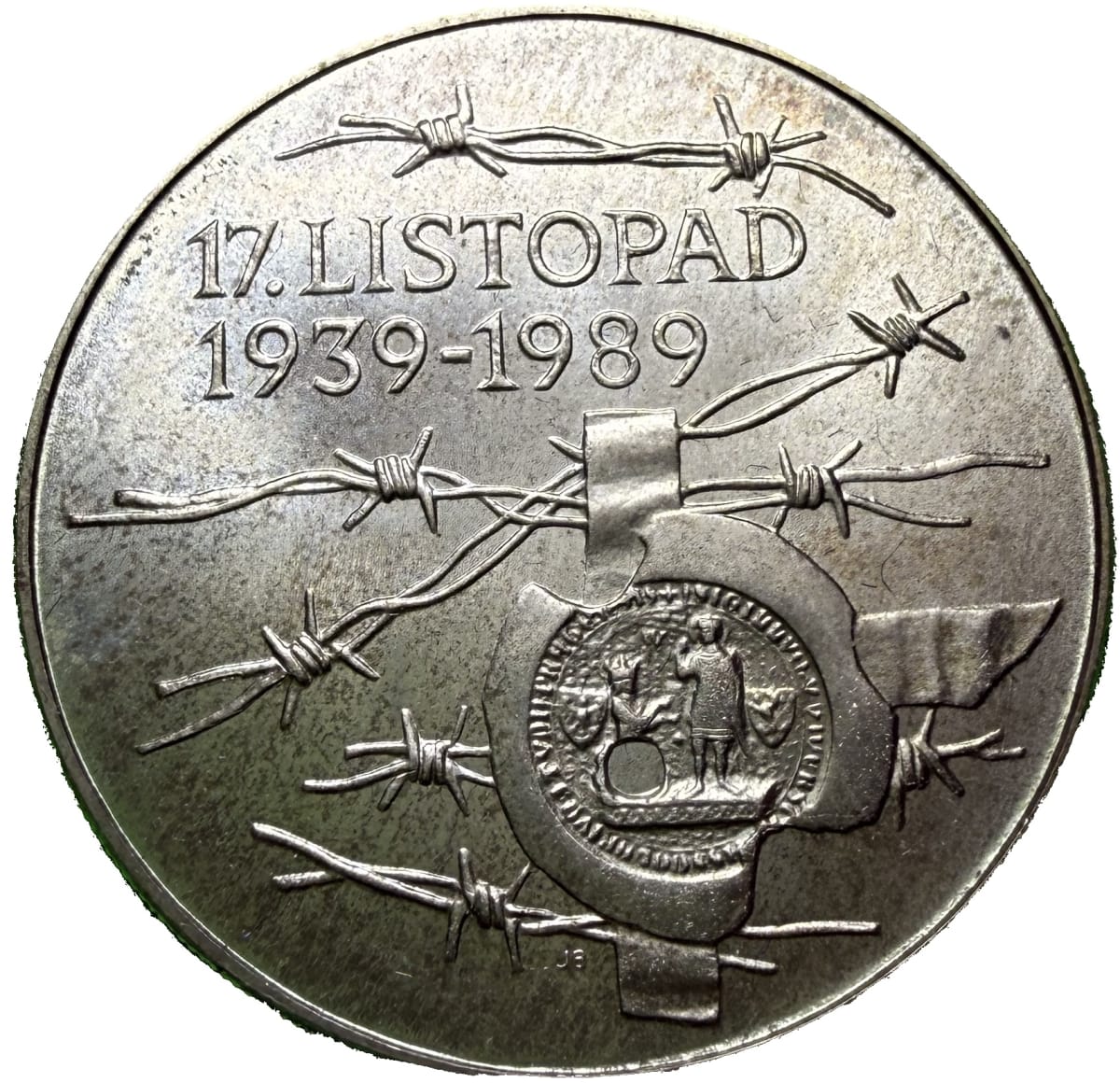 100 Koruna 1989 – 50. výročí událostí 17. listopadu 1939