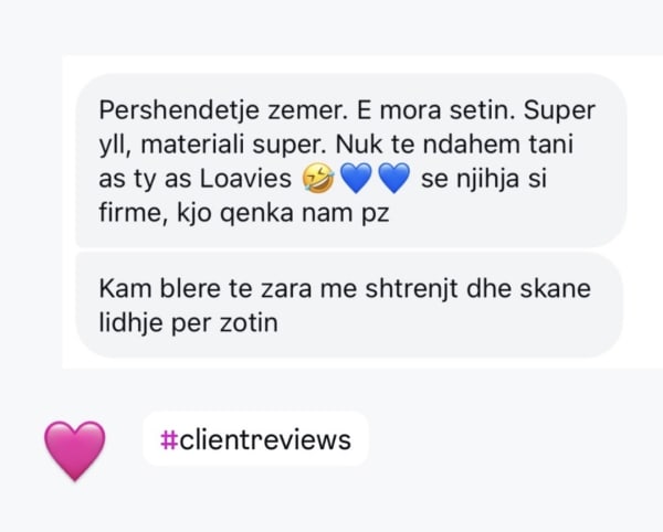 Anonymous client review