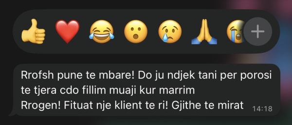 Anonymous client review