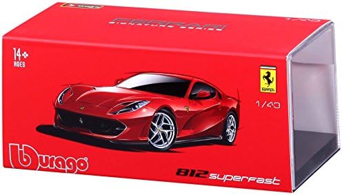 Vue 4 de Bbburago Ferrari Superfast Rouge