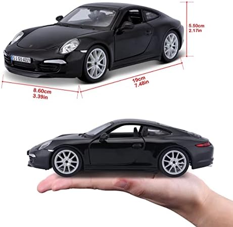 Vue 6 de Burago Porsche Carreranoire Tybk