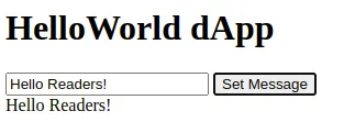 HelloWorld dApp
