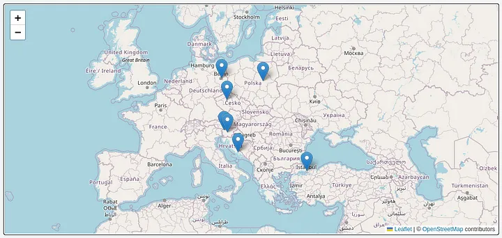 Leaflet map