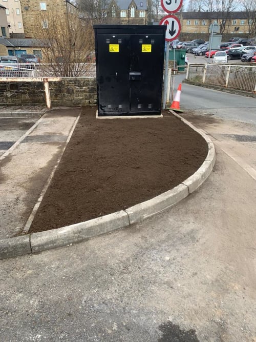 EV electric vehicle charging installation supermarket  