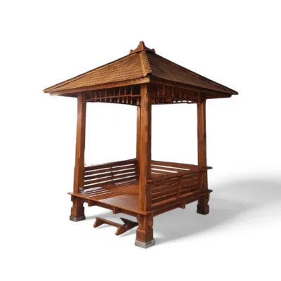 Gazebo Kayu Jati 2x2, 2x3, 3x3