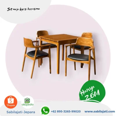 Satu Set Meja Kursi Herosima