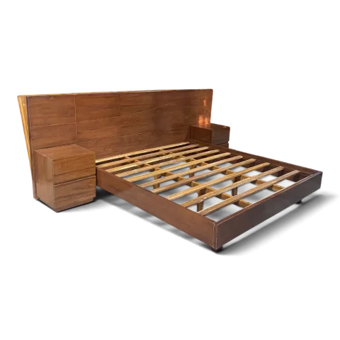 Bed with Side Nightstands