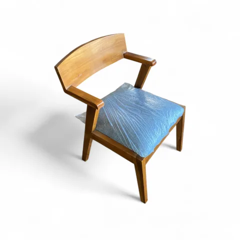Modern Minimalist Teak Wood Lounge Chair