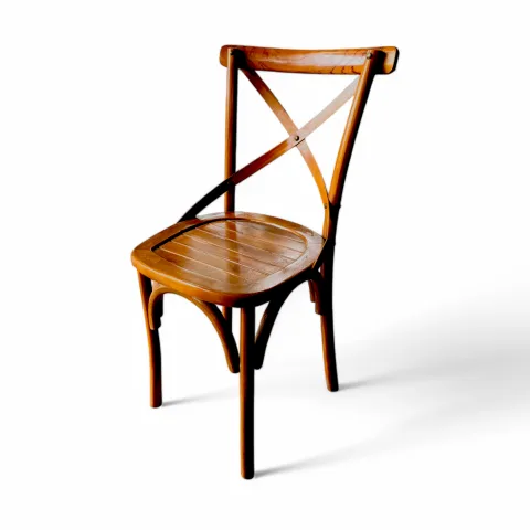 Classic Wooden Crossback Dining Chair