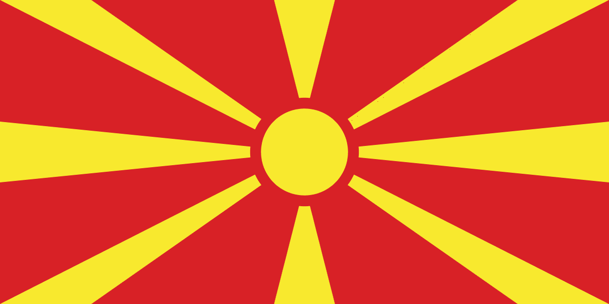 Flag of North Macedonia