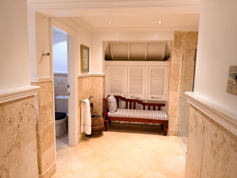 The master bedroom's bathroom