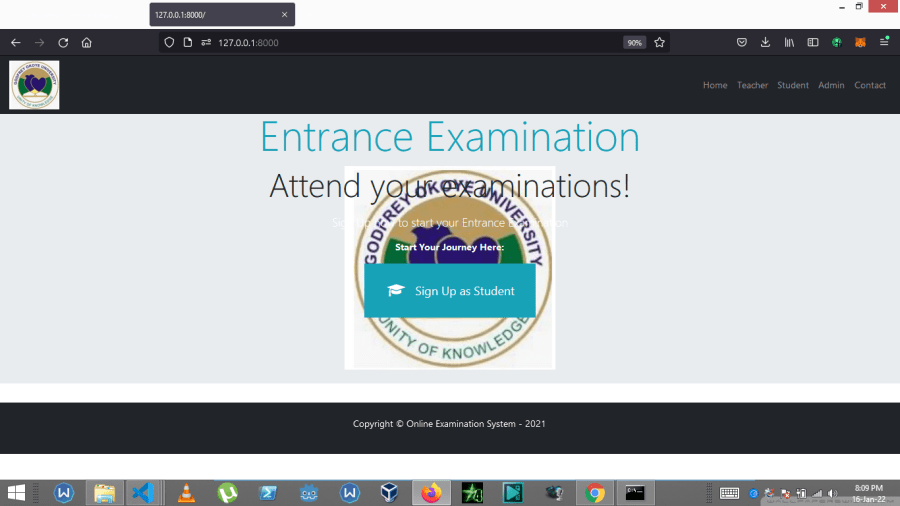 Screenshot of Quiz App