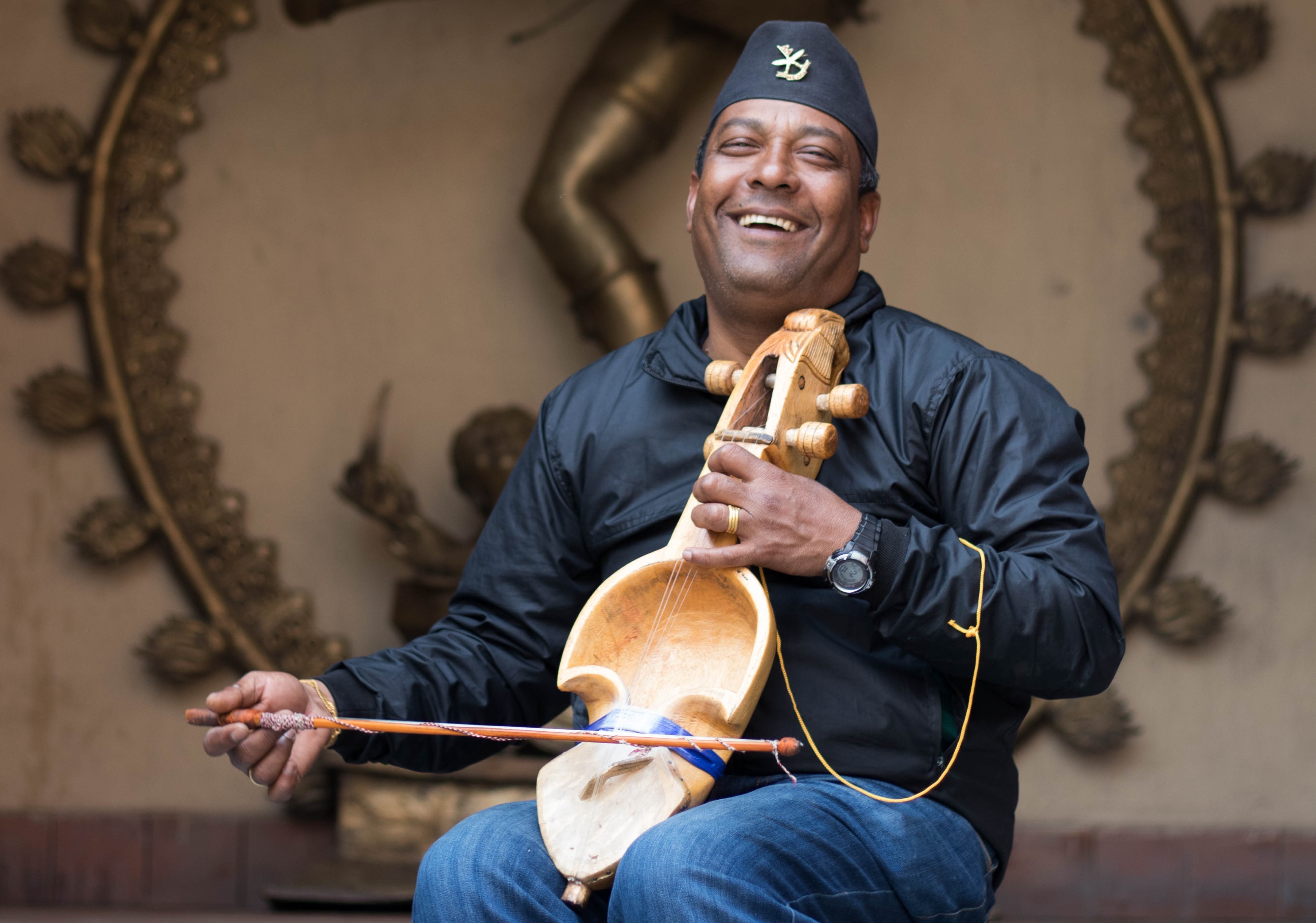 Bukund Gandharva, a Sarangi Musician.