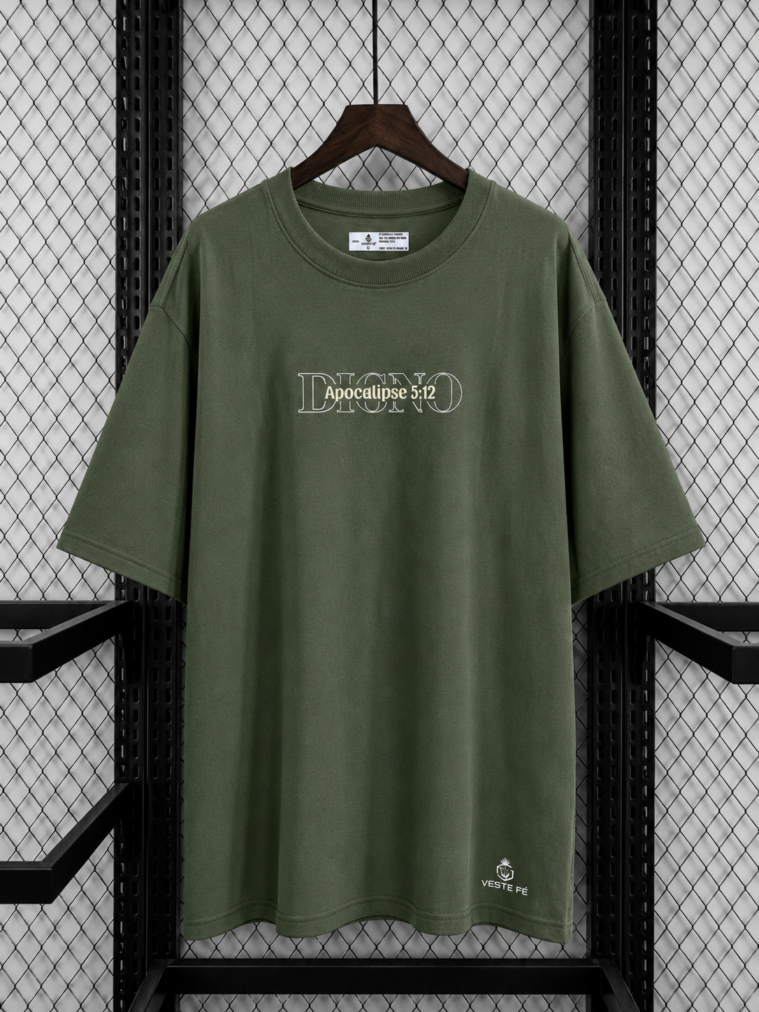 Camiseta Oversized Digno é o Cordeiro