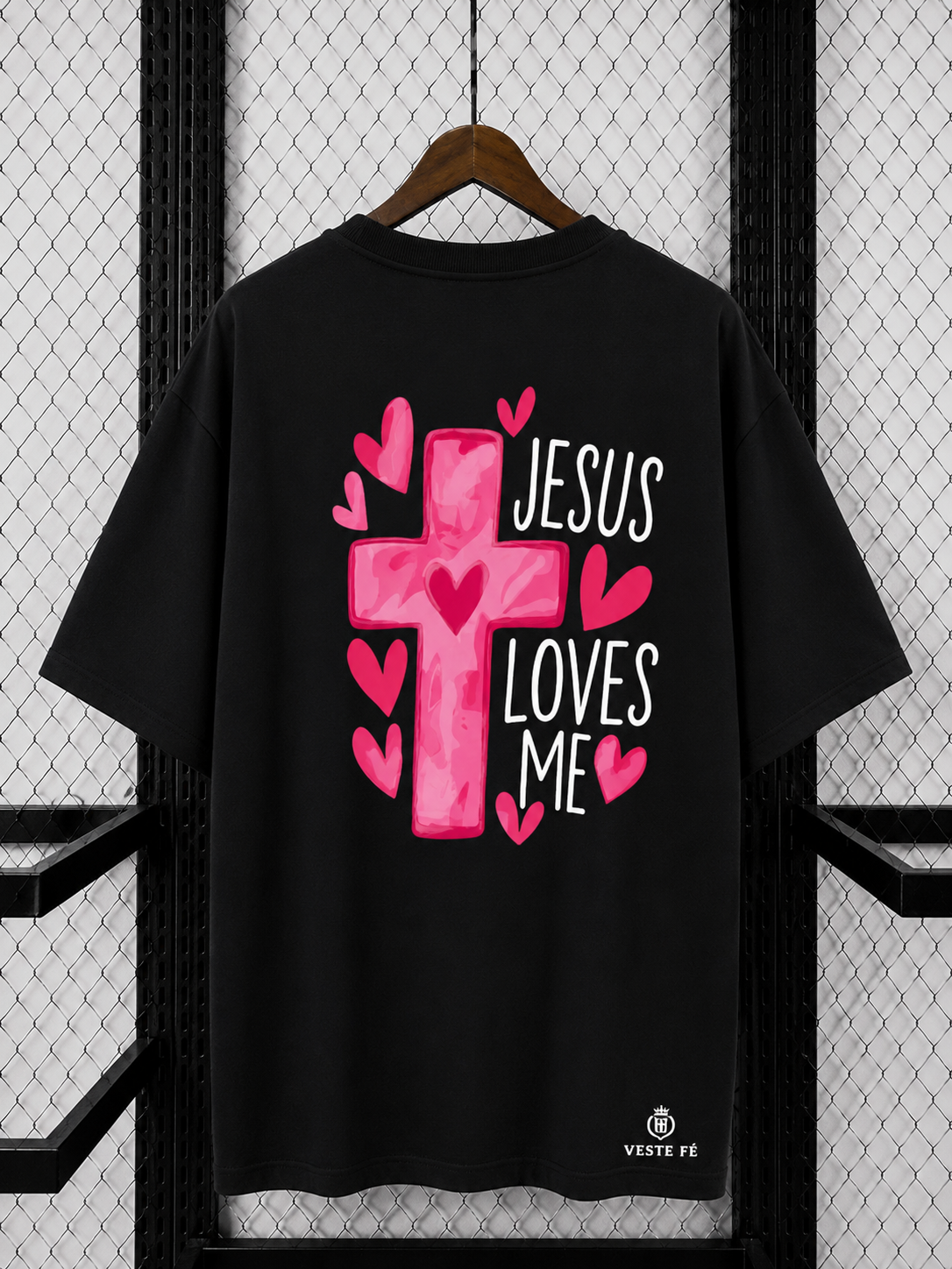 Camiseta Oversized Jesus Me Ama