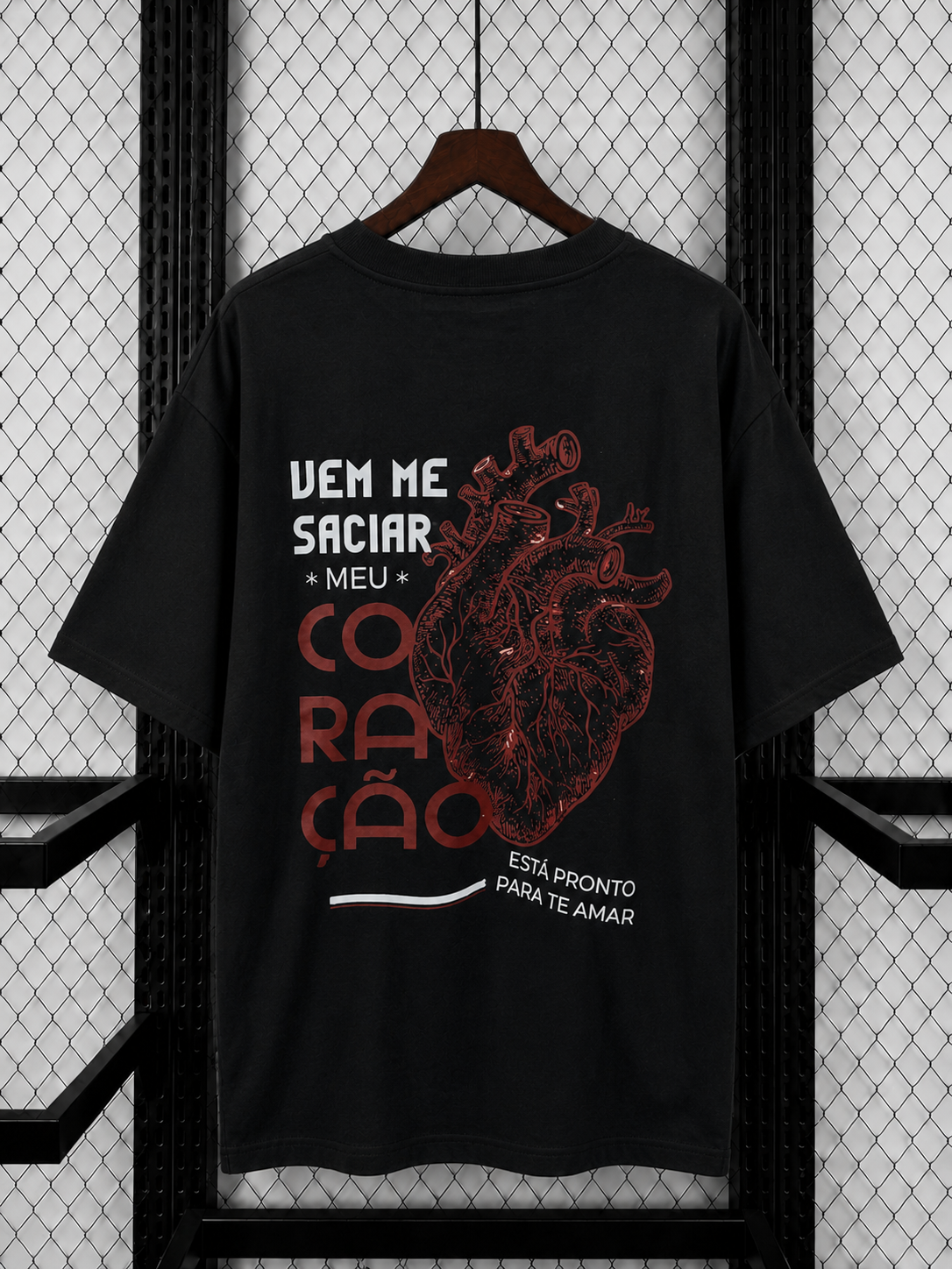 Camiseta Oversized Vem Me Saciar