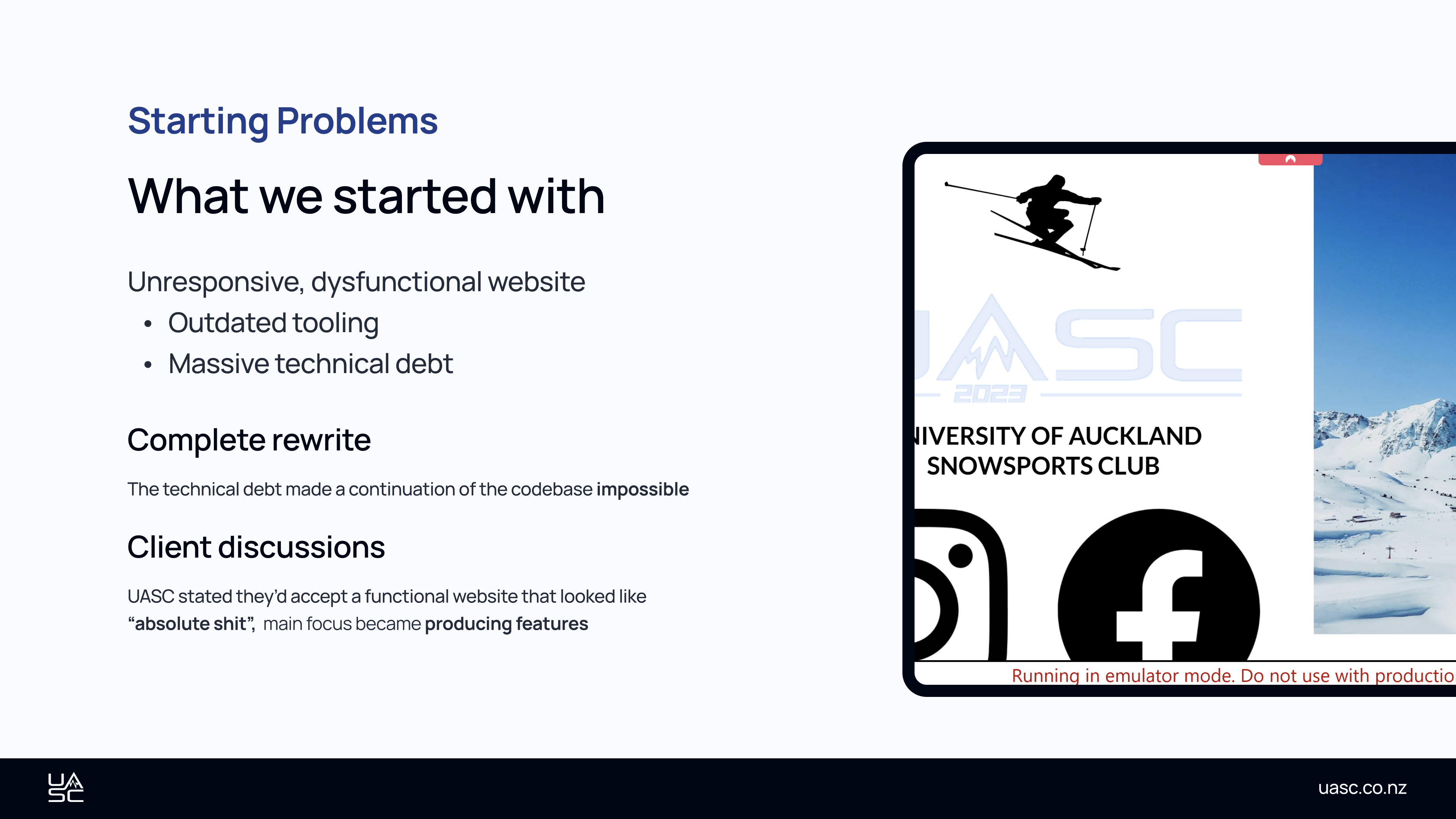 Previous attempt at a web application