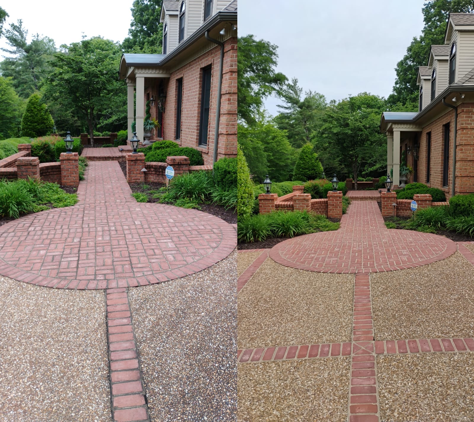 Paver & Aggregate Driveway