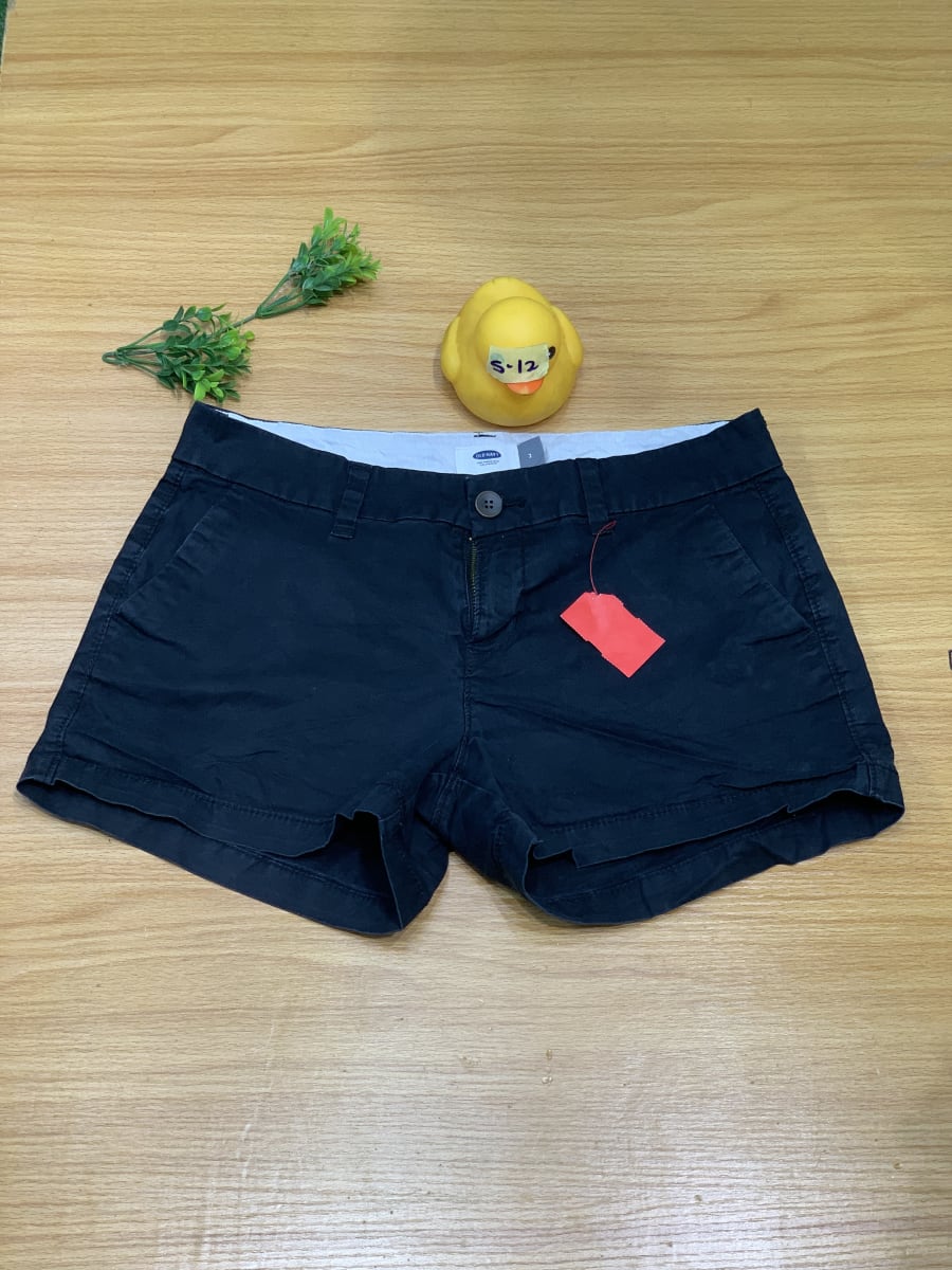 Old Navy Women's Black Casual Chino Shorts