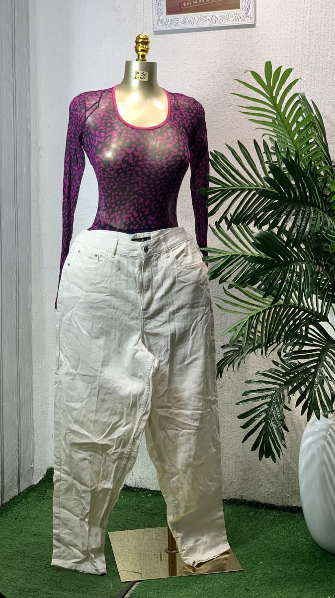 Chic Purple Print Sheer Mesh Long Sleeve Top