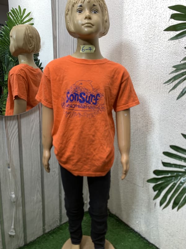 Kids SonSurf Orange Dolphin Beach VBS Graphic T-Shirt