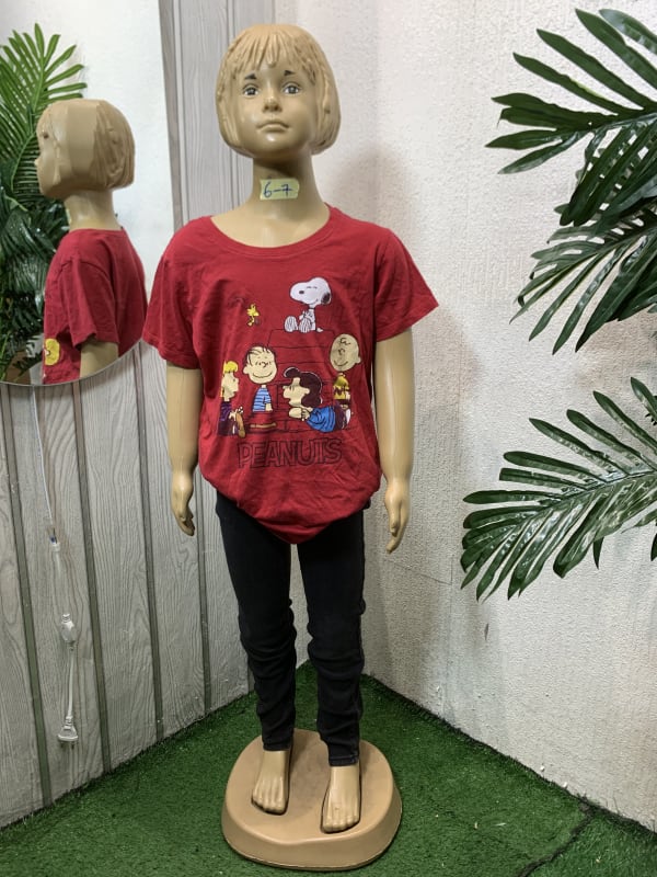 Kids' Red Peanuts Snoopy Graphic T-Shirt (6-7 Years)