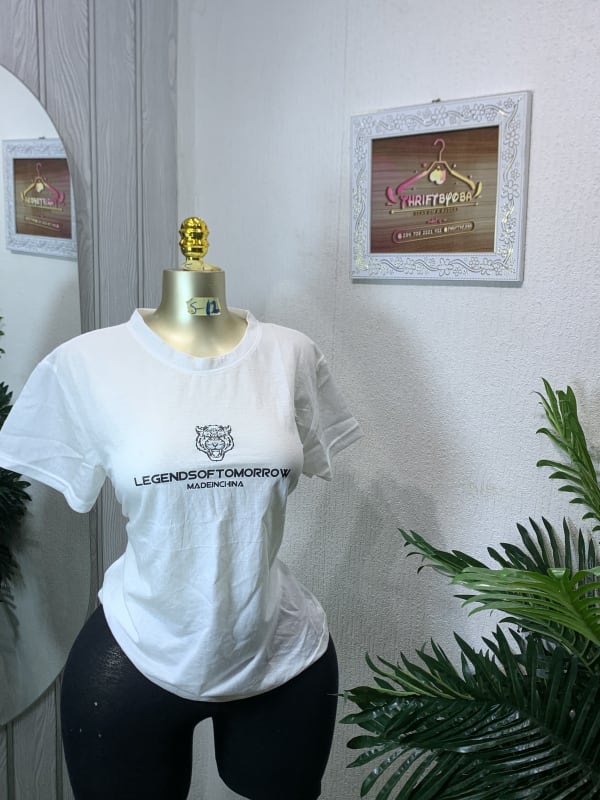 White Legends of Tomorrow Graphic Tee - Casual Short Sleeve