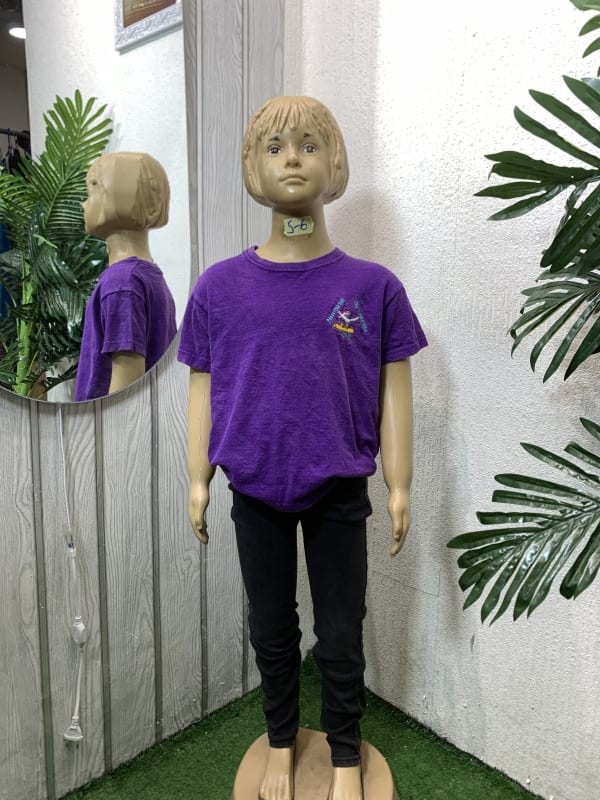 Kids' Purple Short Sleeve Graphic T-Shirt - Size S-6