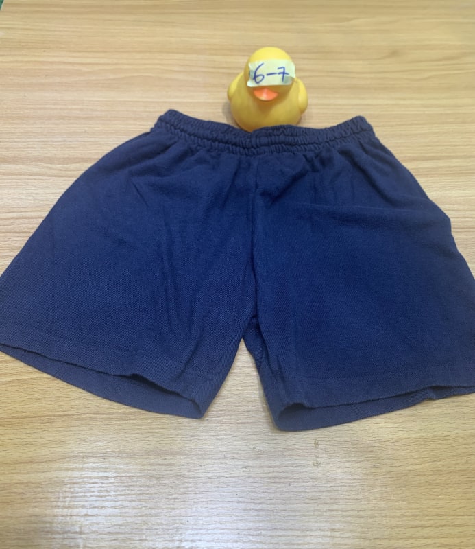 Kids Navy Blue Elastic Waist Comfort Shorts