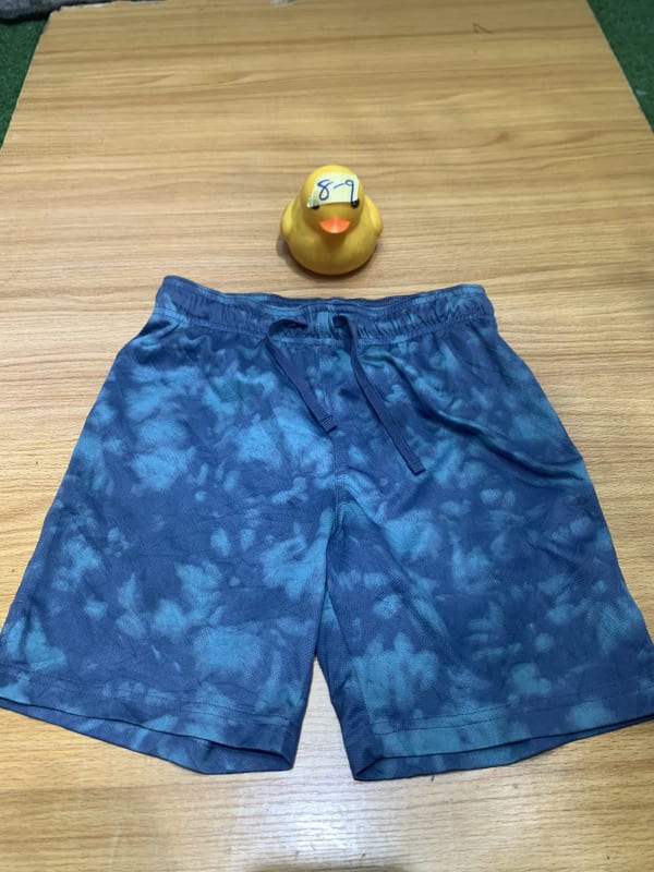 Boys' Blue Tie-Dye Athletic Shorts - Comfort Fit