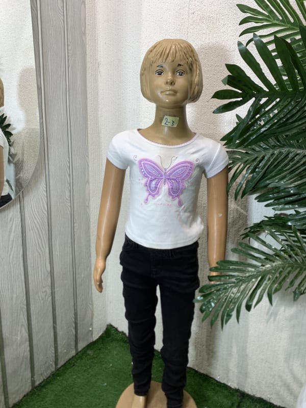 Toddler Girls' Butterfly Tee & Black Skinny Pants Set