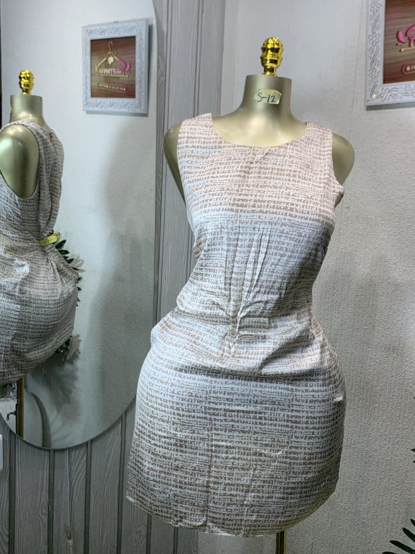 Textured Sleeveless Mini Dress - Casual & Chic