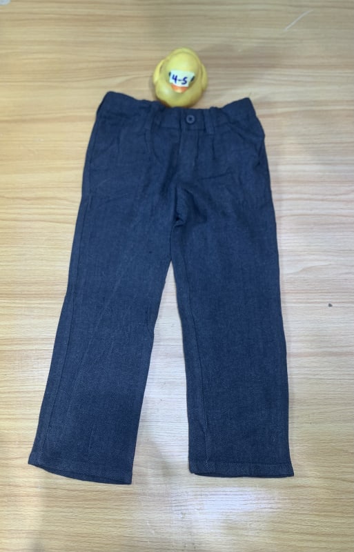 Kids' Dark Grey Everyday Casual Trousers (Ages 4-5)