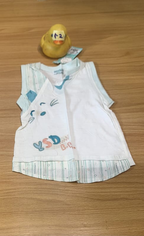 Cute Baby Cat Sleeveless Top - Soft Cotton Infant Vest