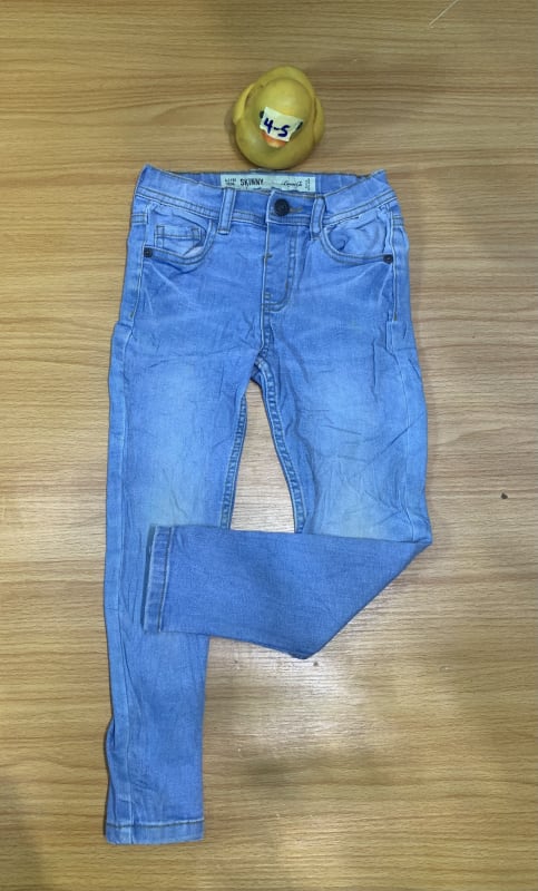 Kids' Light Blue Skinny Denim Jeans - Ages 4-5