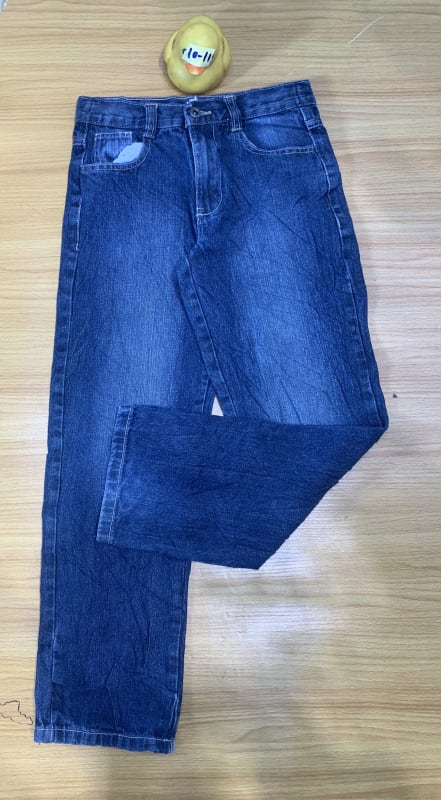 Men's Classic Blue Denim Jeans - Regular Fit Pants