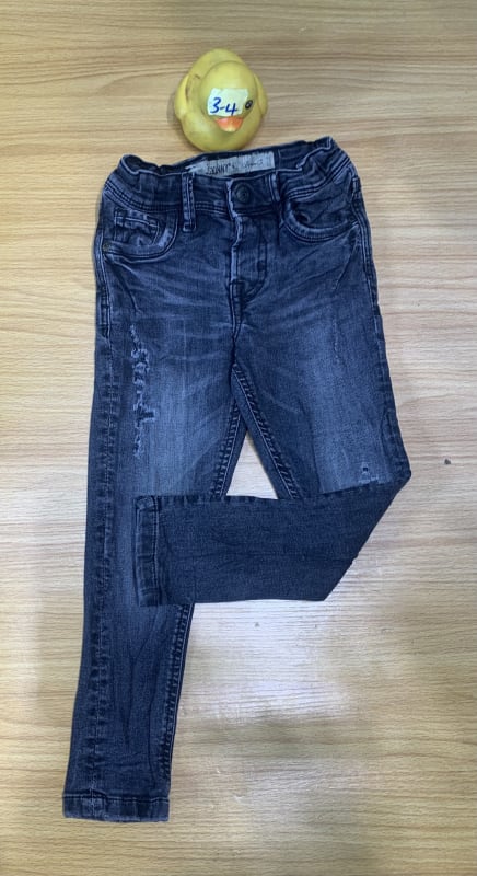 Toddler Distressed Dark Wash Skinny Jeans 3-4Y