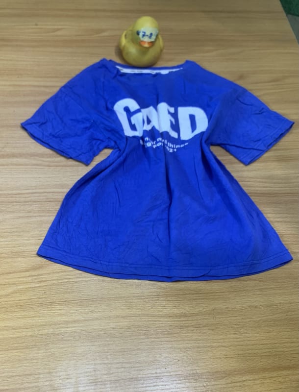 Royal Blue 'GoEd' Graphic T-Shirt - Casual Short Sleeve Tee