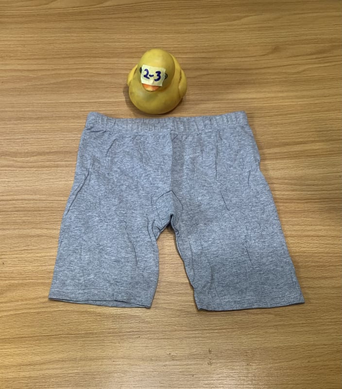 Toddler Grey Cotton Blend Bike Shorts - Soft & Comfy
