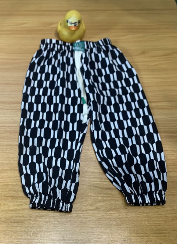 Black & White Geometric Baby Toddler Jogger Pants